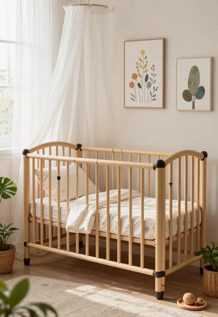16 Cot Ideas for Bedroom Smart Baby Friendly Layouts - 3. Eco-Friendly Bamboo Cots 1