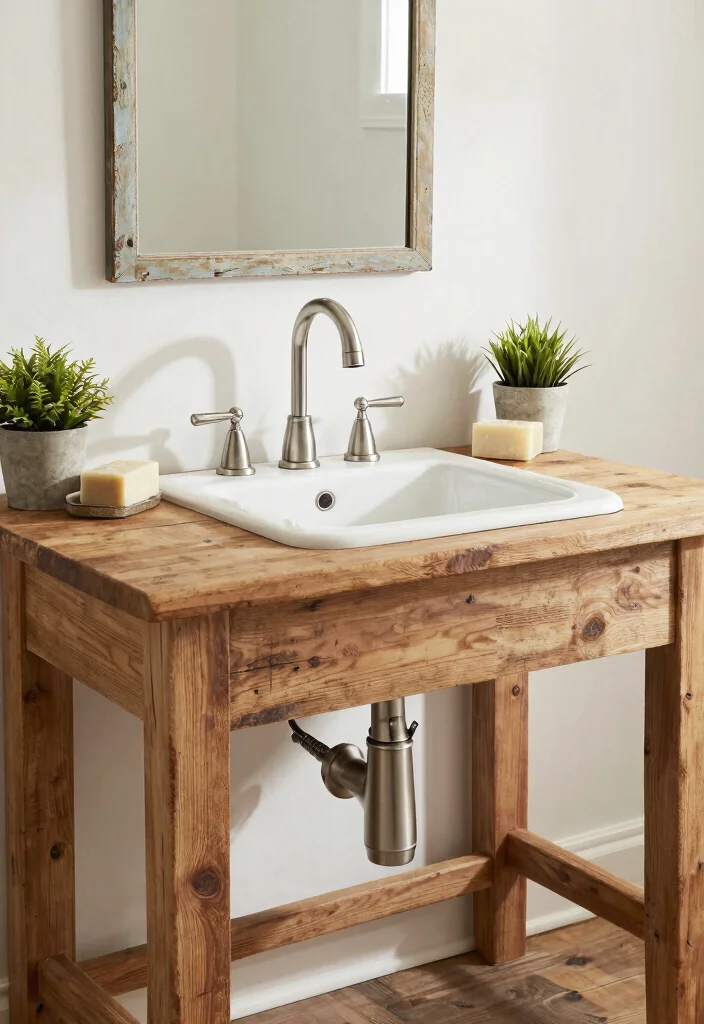 16 Farmhouse Bathroom Vanity Ideas With Rustic Beauty - 14. Farmhouse-Style Faucets 1