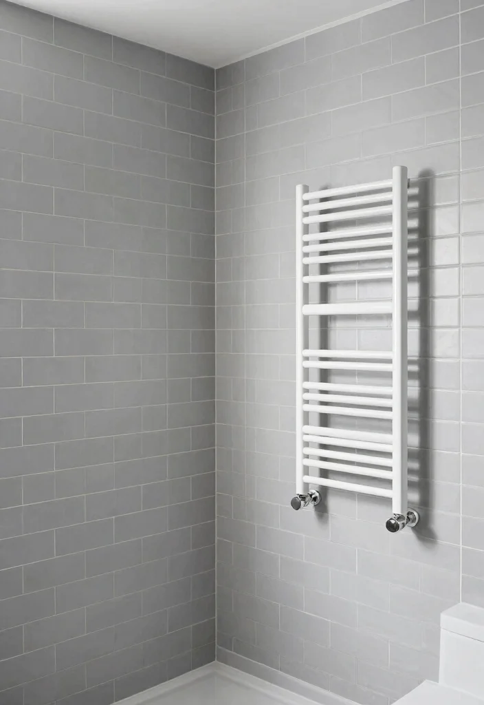 16 Grey Subway Tile Bathroom Ideas For Clean Design - 8. Vertical Subway Tile Layout 1