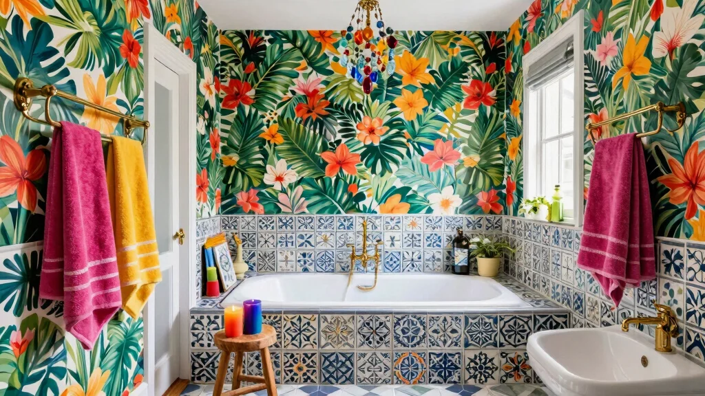 16 Maximalist Bathroom Ideas With Bold Personality