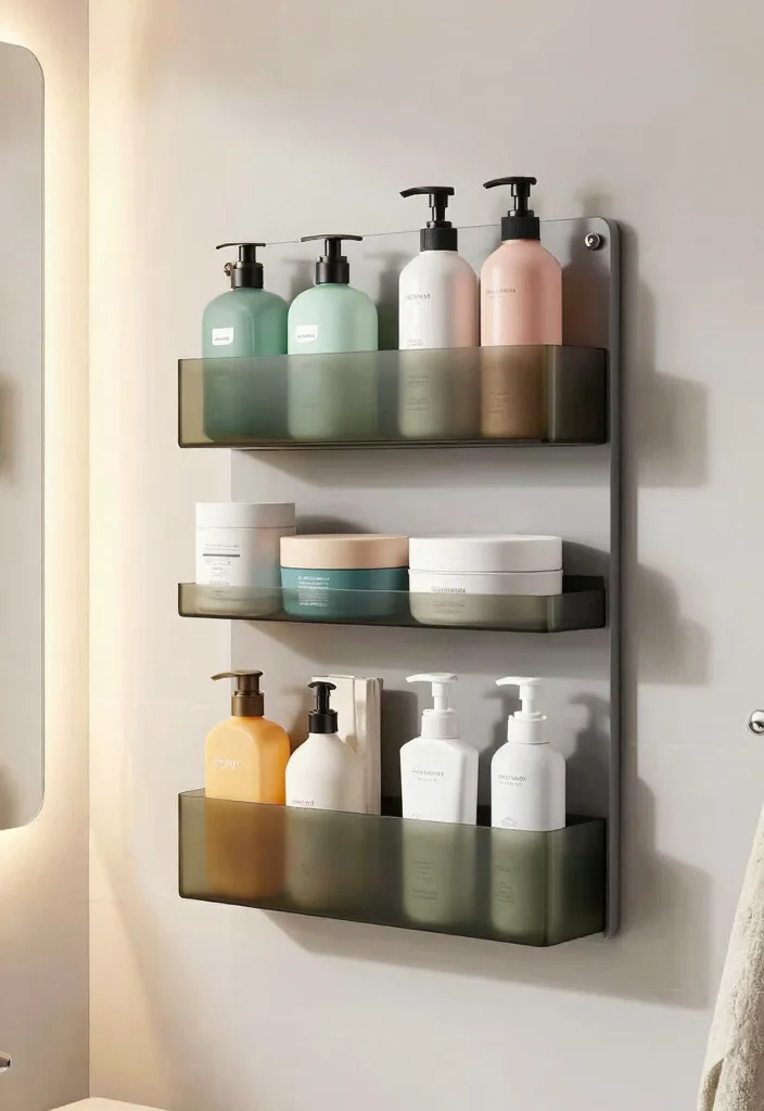 16 Small Bathroom Vanity Storage Ideas That Maximize Space - 14. Customizable Magnetic Bathroom Storage 1