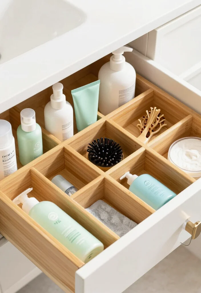 16 Small Bathroom Vanity Storage Ideas That Maximize Space - 3. Drawer Dividers for Easy Organization 1