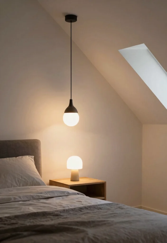 16 Small Loft Conversion Bedroom Ideas Airy and Clever - 10. Smart Lighting Solutions 1