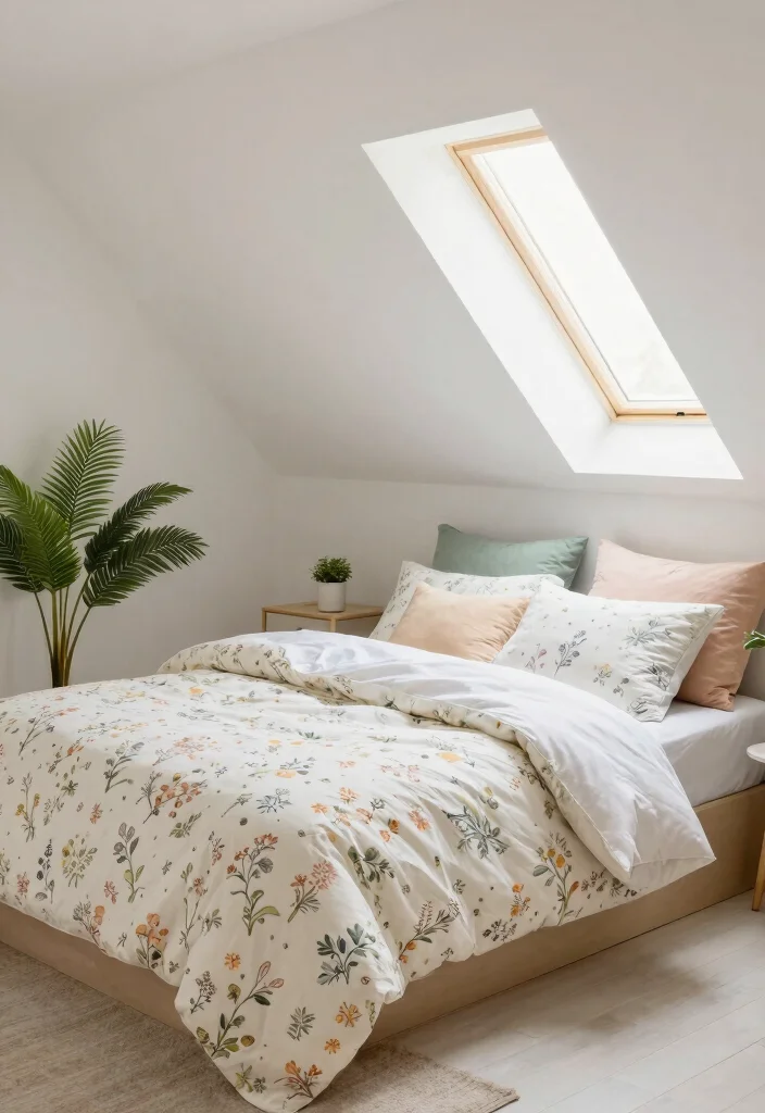 16 Small Loft Conversion Bedroom Ideas Airy and Clever - 16. Seasonal Decor Swap 1