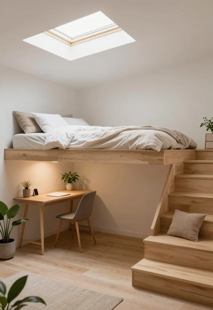 16 Small Loft Conversion Bedroom Ideas Airy and Clever - 3. Elevated Sleeping Areas 1