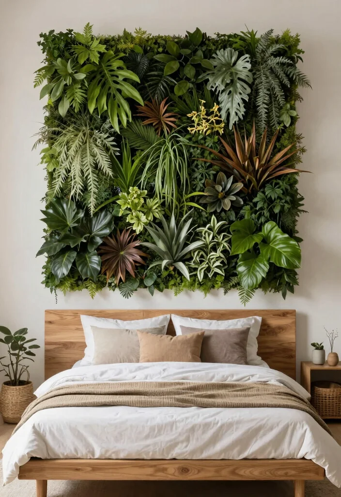 16 Small Loft Conversion Bedroom Ideas Airy and Clever - 6. Vertical Gardens for Fresh Air 1