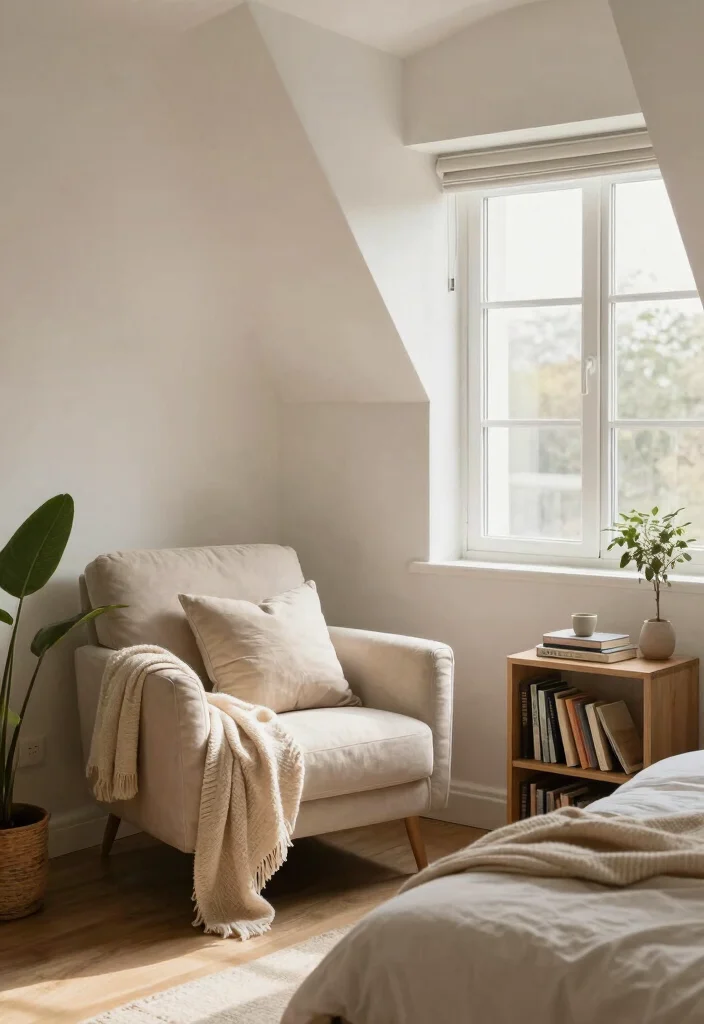 16 Small Loft Conversion Bedroom Ideas Airy and Clever - 7. Cozy Nooks for Relaxation 1