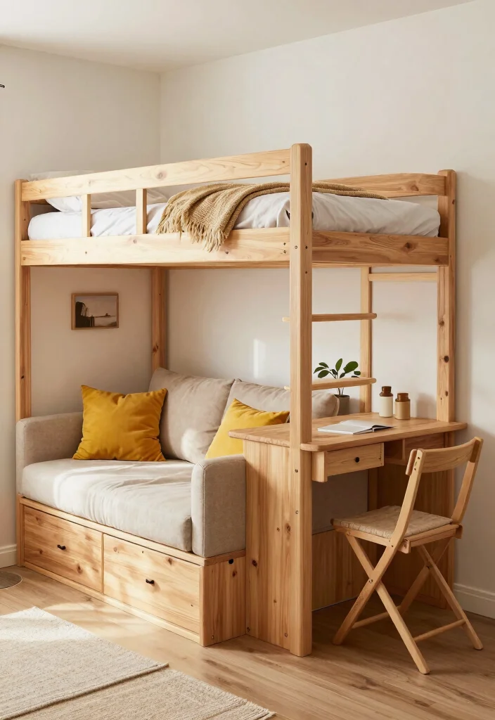 16 Tiny House Bedroom Ideas for Smart, Cozy Living - 1. Multi-Functional Furniture 1