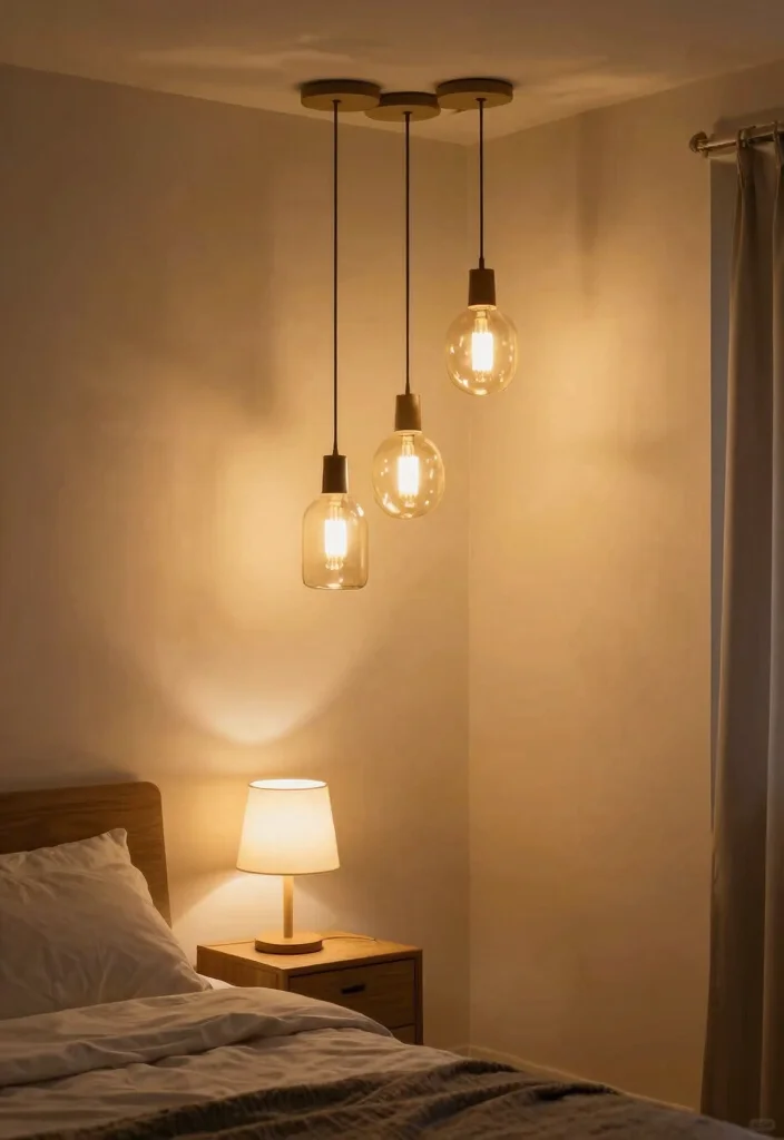 16 Tiny House Bedroom Ideas for Smart, Cozy Living - 5. Statement Lighting 1