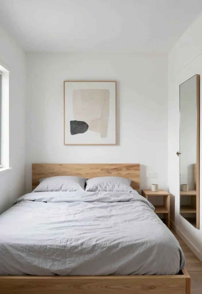 16 Tiny House Bedroom Ideas for Smart, Cozy Living - 6. Minimalist Decor 1