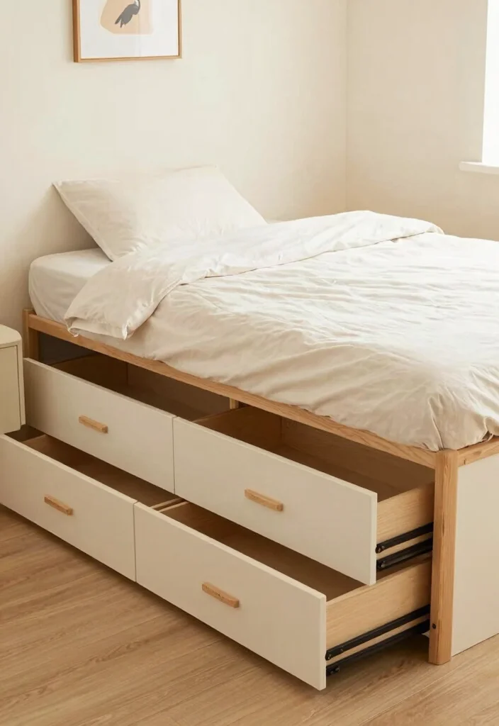 16 Tiny House Bedroom Ideas for Smart, Cozy Living - 8. Under-Bed Storage 1