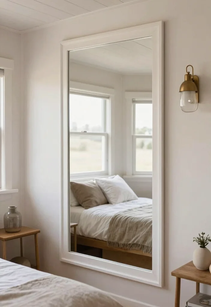 16 Tiny House Bedroom Ideas for Smart, Cozy Living - 9. Clever Use of Mirrors 1