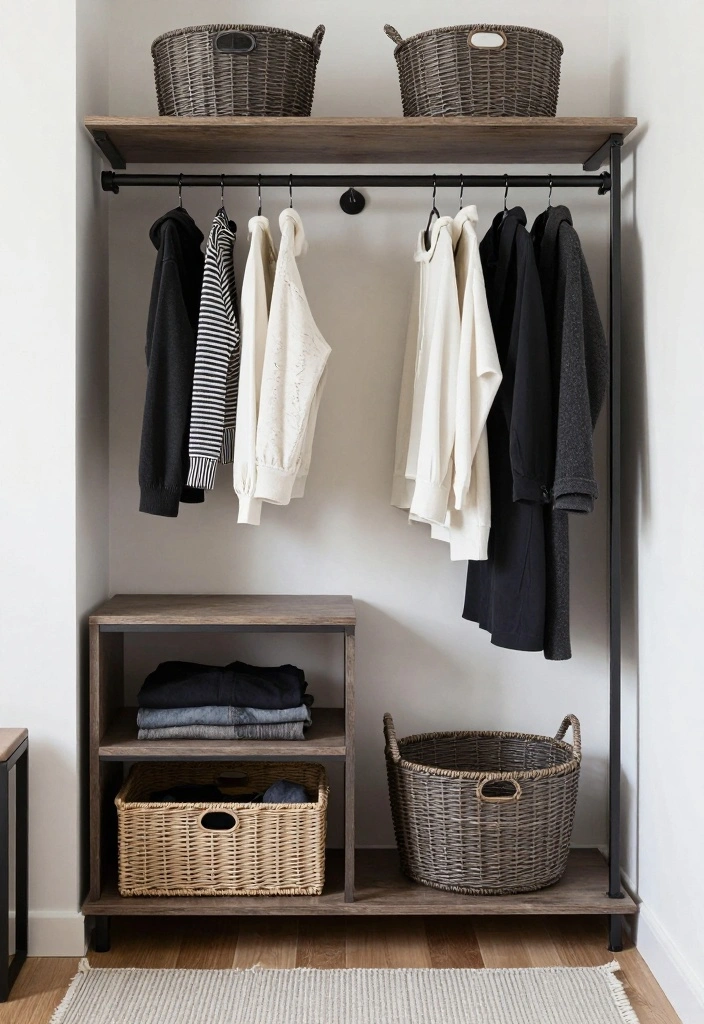 16 Wardrobe Design for Small Bedroom Ideas Smart Storage - 11. Open Wardrobe Systems 1