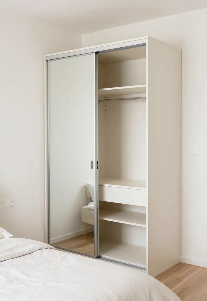 16 Wardrobe Design for Small Bedroom Ideas Smart Storage - 7. Sliding Door Wardrobe Systems 1