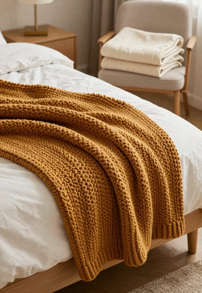 17 Bedroom Ideas for Couples: Cozy, Romantic, and Functional - 12. Warm, Cozy Throws Everywhere 1