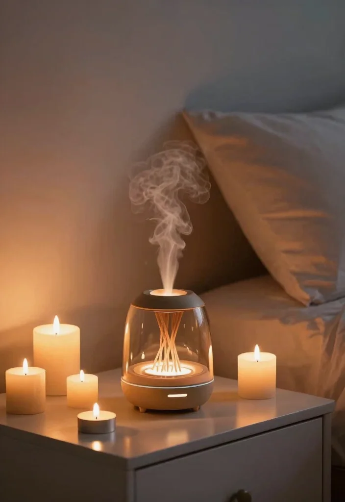 17 Bedroom Ideas for Couples: Cozy, Romantic, and Functional - 14. Sweet Aromatherapy Touches 1