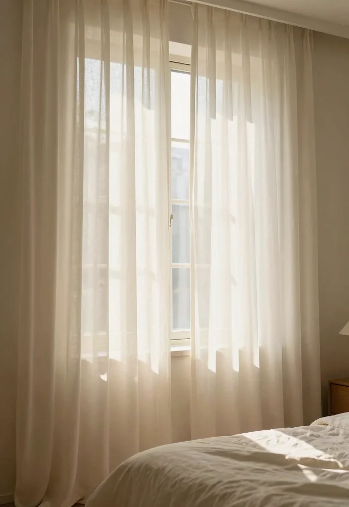 17 Bedroom Ideas for Couples: Cozy, Romantic, and Functional - 15. Soft, Cozy Curtains 1