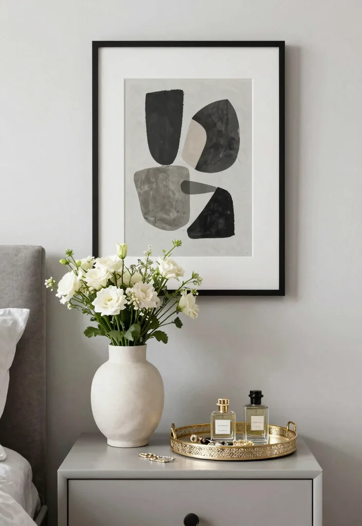 17 Bedroom Ideas for Couples: Cozy, Romantic, and Functional - 16. Usable Art Pieces 1