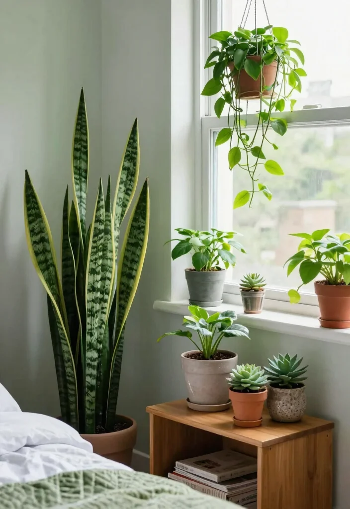 17 Bedroom Ideas for Couples: Cozy, Romantic, and Functional - 7. Indoor Plants for Freshness 1