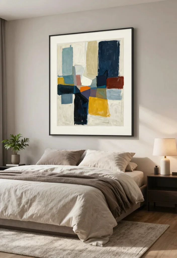 17 Bedroom Wall Decor Above Bed Ideas Balanced Stylish Focus - 1. Large Canvas Prints 1