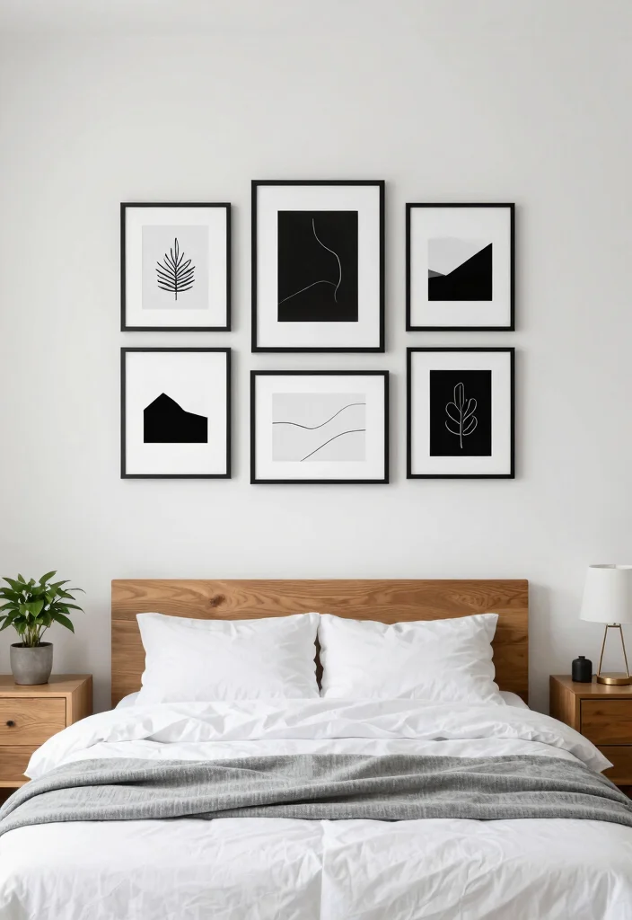 17 Bedroom Wall Decor Above Bed Ideas Balanced Stylish Focus - 4. Minimalist Wall Art Collection 1