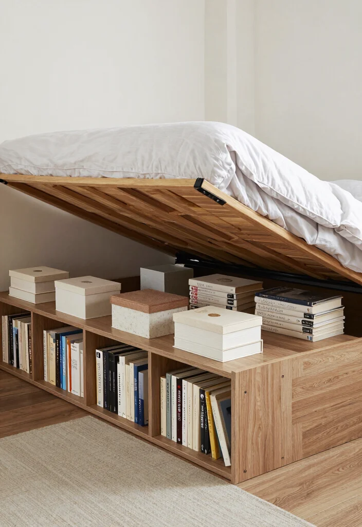 17 Book Shelf Ideas Bedroom Wall: Stylish & Practical Storage - 11. Under-Bed Storage: Hidden Gems 1
