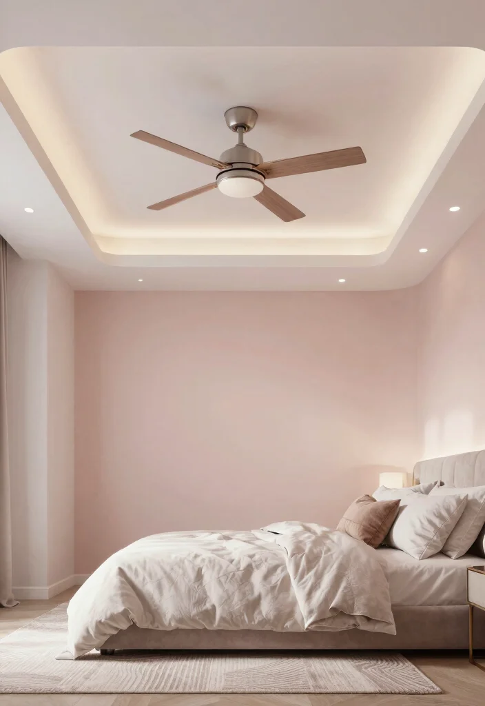 17 False Ceiling Bedroom With Fan Ideas Stylish Comfort - 2. Layered Ceilings for Depth 1