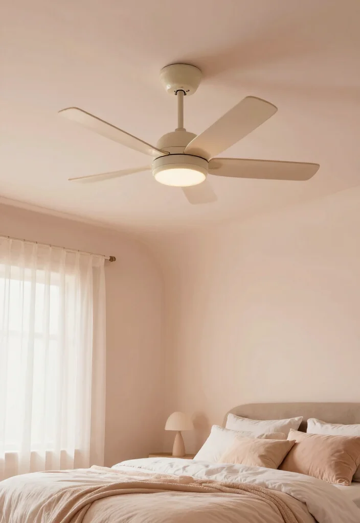 17 False Ceiling Bedroom With Fan Ideas Stylish Comfort - 9. Soft Curves for a Touch of Elegance 1