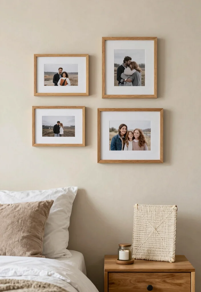 17 Green and Beige Bedroom Ideas: Calm Natural Harmony - 15. Personal Touches with Eco-Friendly Decor 1