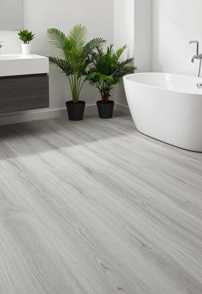 17 Master Bathroom Tile Floor Ideas For Dream Spaces - 16. Eco-Friendly Vinyl Tiles 1