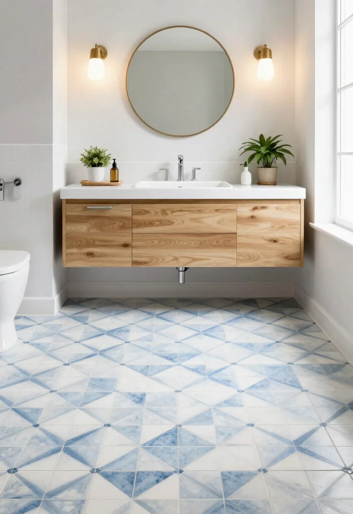 17 Master Bathroom Tile Floor Ideas For Dream Spaces - 2. Eco-Friendly Ceramic Tiles 1