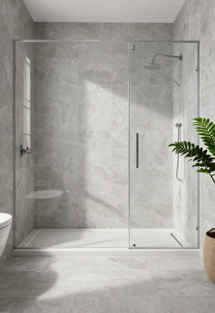 17 Master Bathroom Tile Floor Ideas For Dream Spaces - 4. Textured Tiles for Depth 1