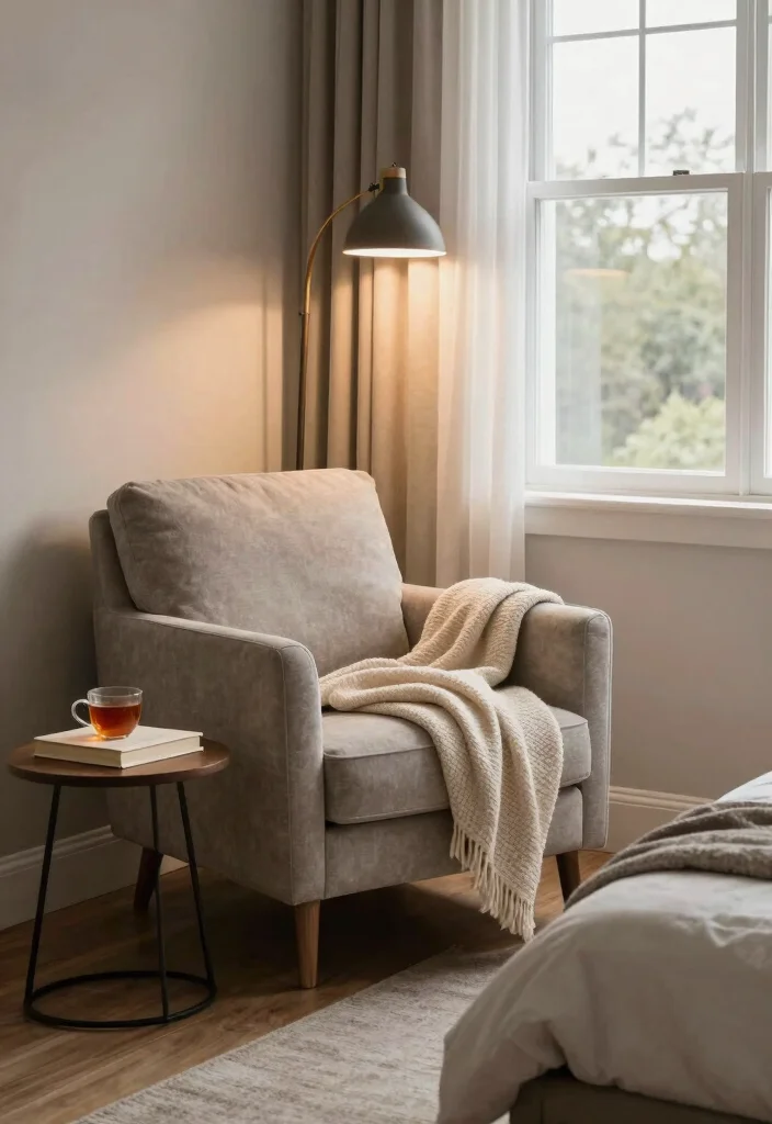 17 Modern Farmhouse Guest Bedroom Ideas: Warm Welcoming Style - 10. Cozy Reading Nook 1
