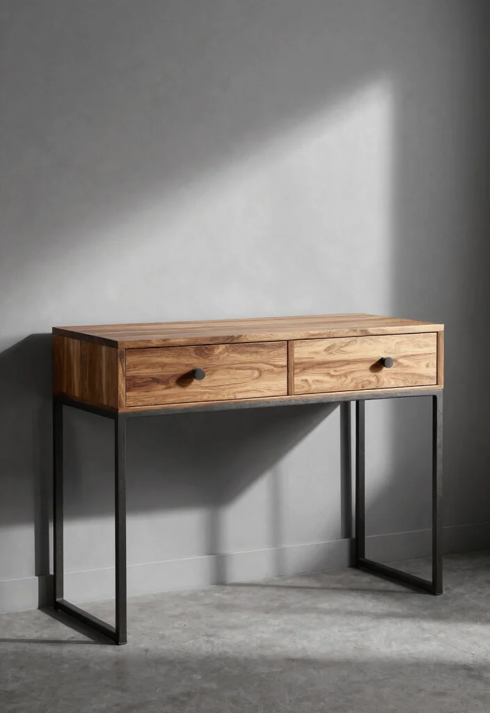 18 Bedroom Dressing Table Design Ideas: Elegant Functional Style - 10. Industrial Style with Raw Finishes 1