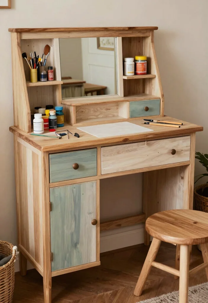 18 Bedroom Dressing Table Design Ideas: Elegant Functional Style - 18. DIY Custom Dressing Table 1