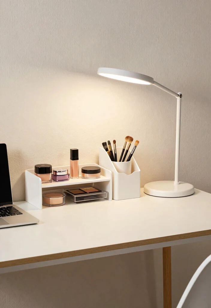 18 Bedroom Dressing Table Design Ideas: Elegant Functional Style - 6. Multifunctional Desk-Dressing Table Combo 1