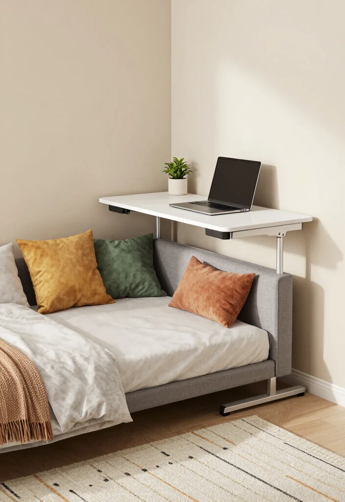 18 Bedroom and Workspace Ideas That Balance Comfort and Productivity - 1. Use of Multifunctional Furniture 1