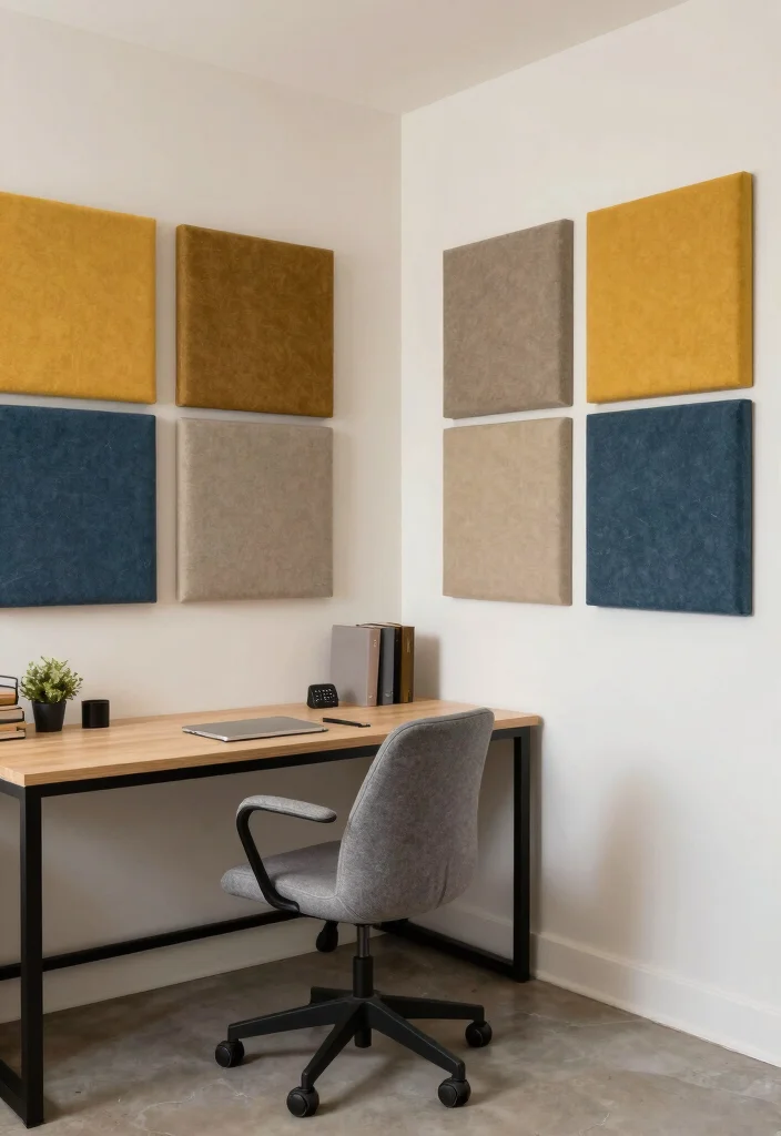 18 Bedroom and Workspace Ideas That Balance Comfort and Productivity - 13. Consider Acoustic Panels 1