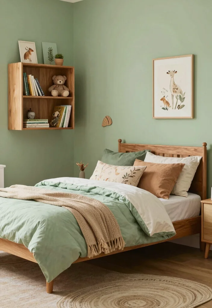 18 Enchanted Forest Bedroom Ideas: Magical Dreamy Escape - 5. Nature-Inspired Color Palettes 1