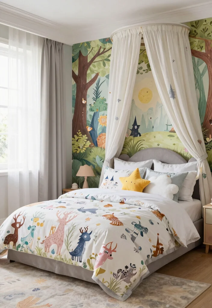 18 Enchanted Forest Bedroom Ideas: Magical Dreamy Escape - 6. Magical Bedroom Accessories 1