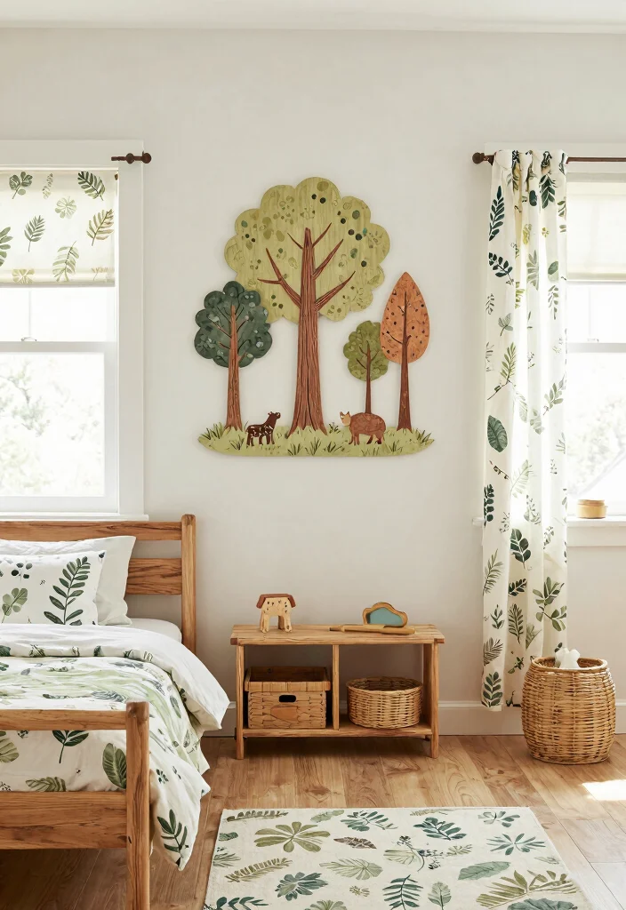 18 Enchanted Forest Bedroom Ideas: Magical Dreamy Escape - 8. Forest-Inspired Decor Elements 1