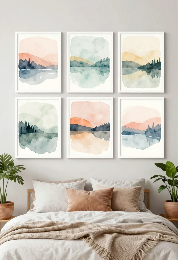 18 Printable Wall Art Bedroom Free Prints Ideas Easy Decor - 3. Abstract Watercolors 1