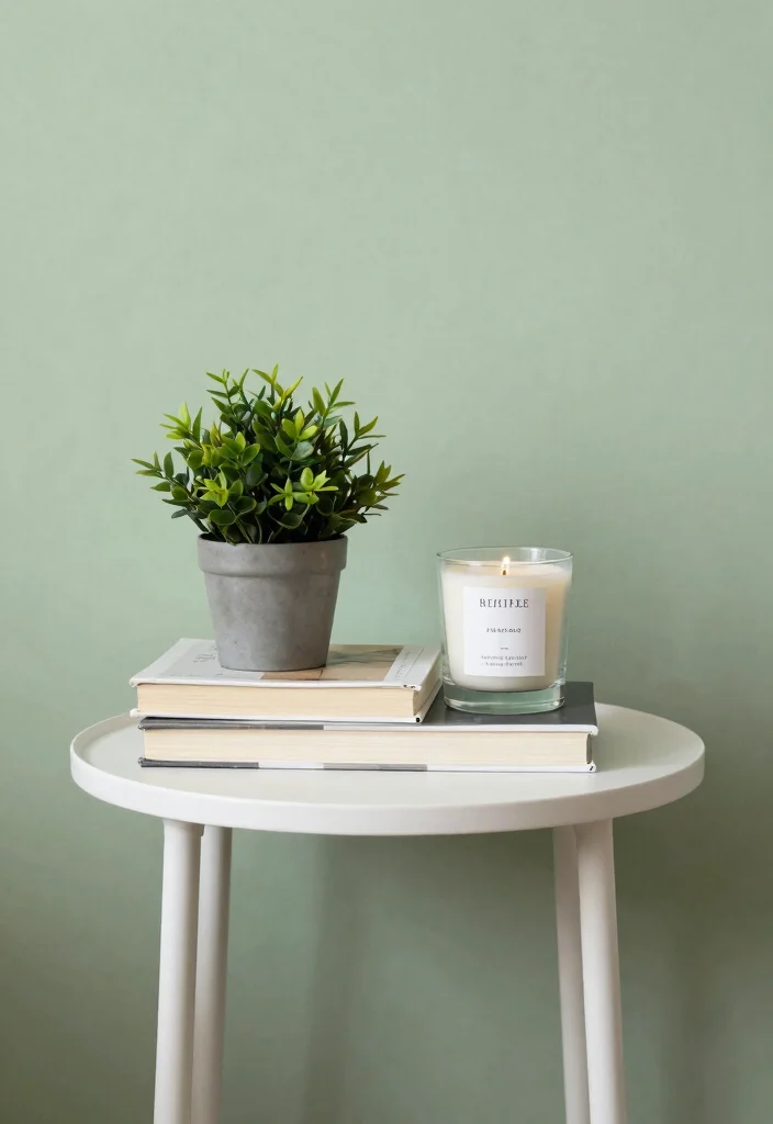 18 Sage Green Bedroom Aesthetic Ideas: Soft, Calm, and Trendy - 16. Themed Bedside Decor 1