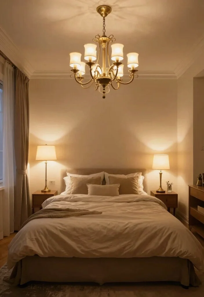 18 Sage Green Bedroom Aesthetic Ideas: Soft, Calm, and Trendy - 9. Statement Lighting 1