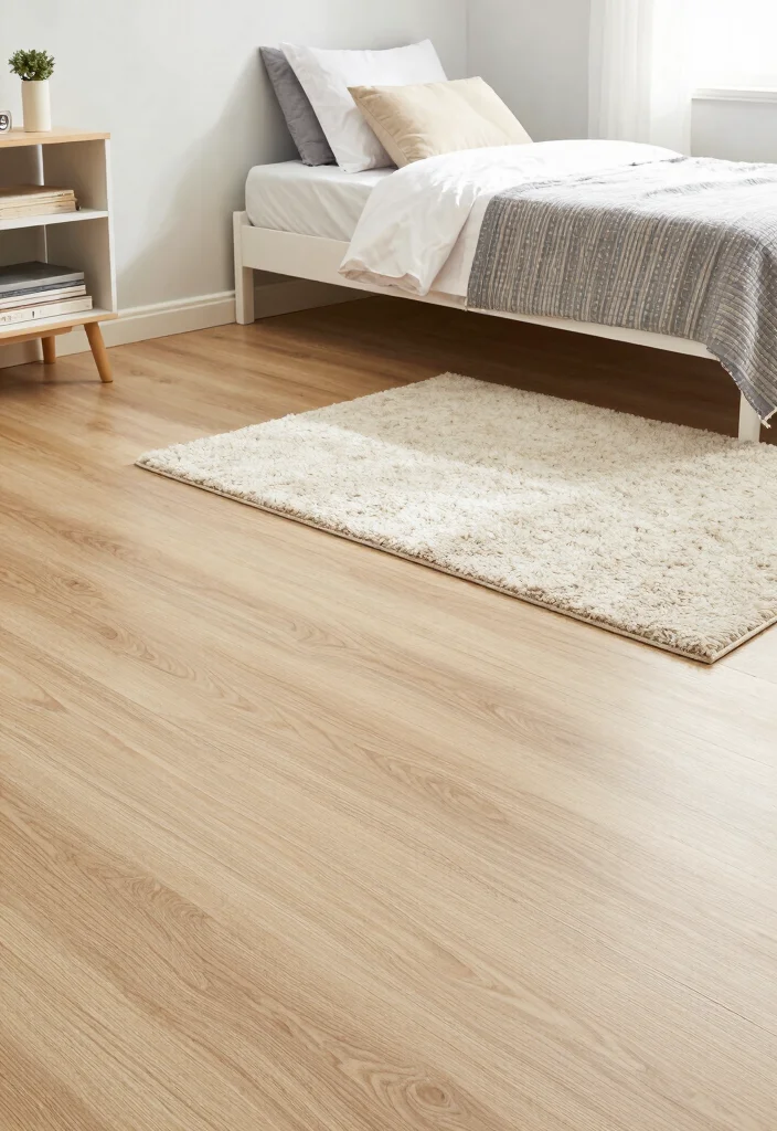 18 Small Bedroom With Baby Sharing Ideas: Cozy and Practical - 17. Family-Friendly Flooring 1