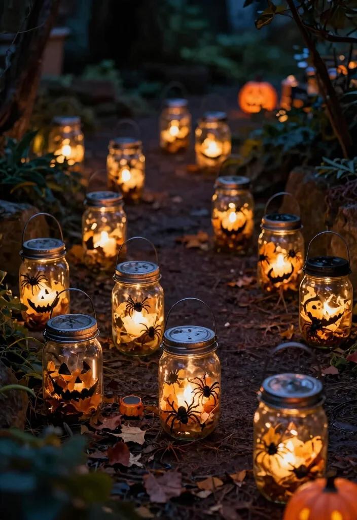 12 Backyard Halloween Party Decorations That Actually Scare Guests - 7. Eerie Lanterns 1
