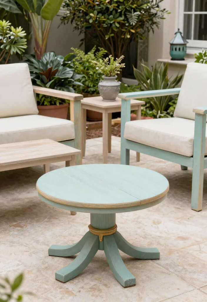 12 Cheap Patio Ideas on a Budget That Actually Look Expensive - 10. Upcycled Furniture Refinishing 1