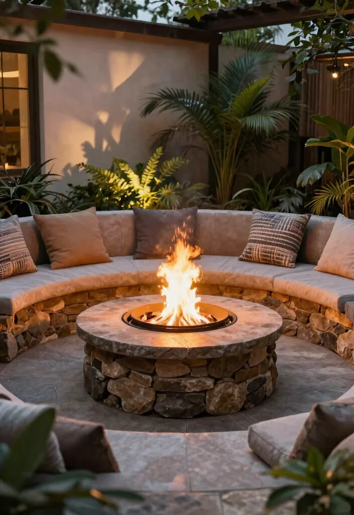 12 Cheap Patio Ideas on a Budget That Actually Look Expensive - 4. DIY Fire Pit 1