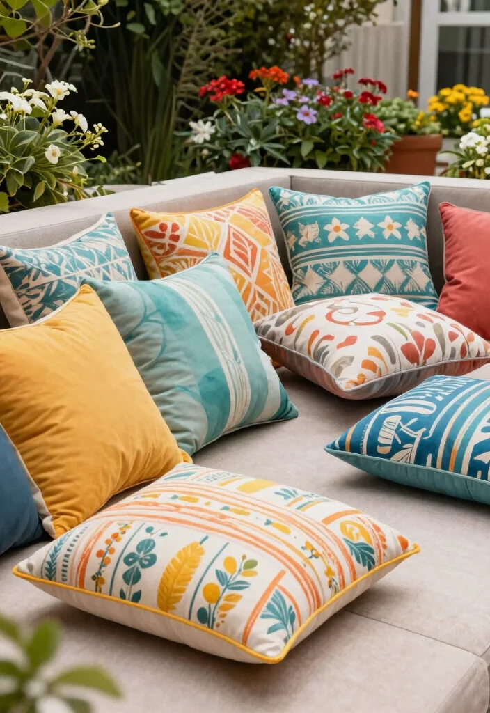 12 Cheap Patio Ideas on a Budget That Actually Look Expensive - 6. DIY Outdoor Cushions 1
