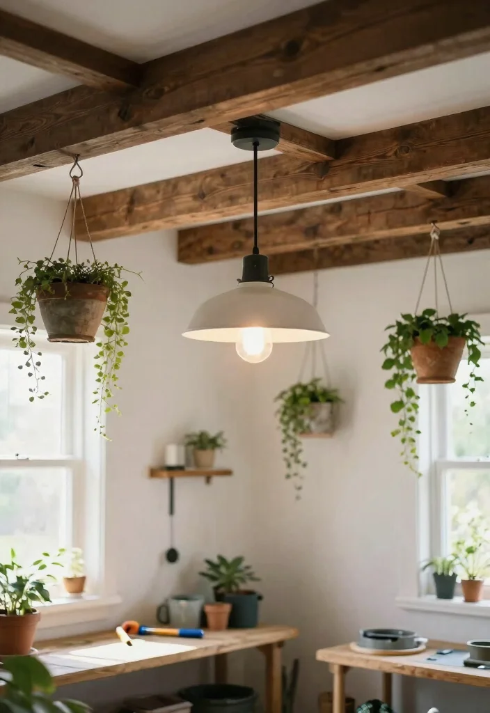 12 Fake Ceiling Beam Ideas That Add Height Without Structural Work - 1. Rustic Charm with Dark Faux Wood Beams 1